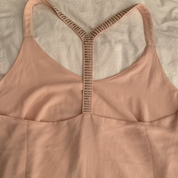 NWT Forever 21 Blush Dress with beaded straps - Picture 2 of 6